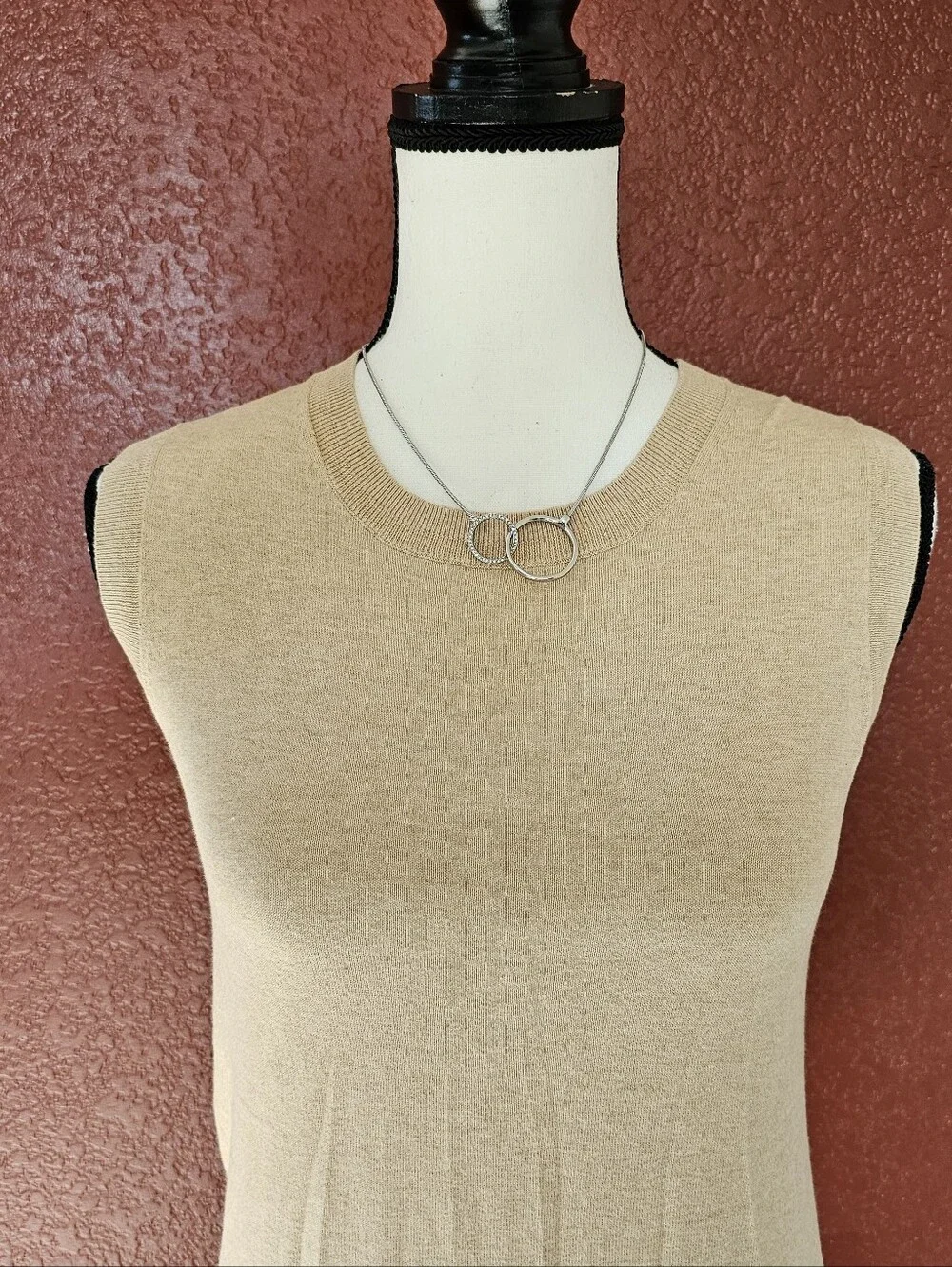 J. Crew Beige Sleeveless Knit Tank